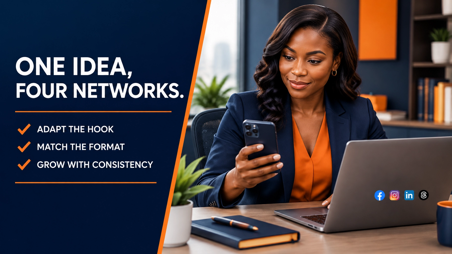 One Idea, Four Networks: How to Repurpose Your Social Content for Facebook, Instagram, LinkedIn, and Threads
