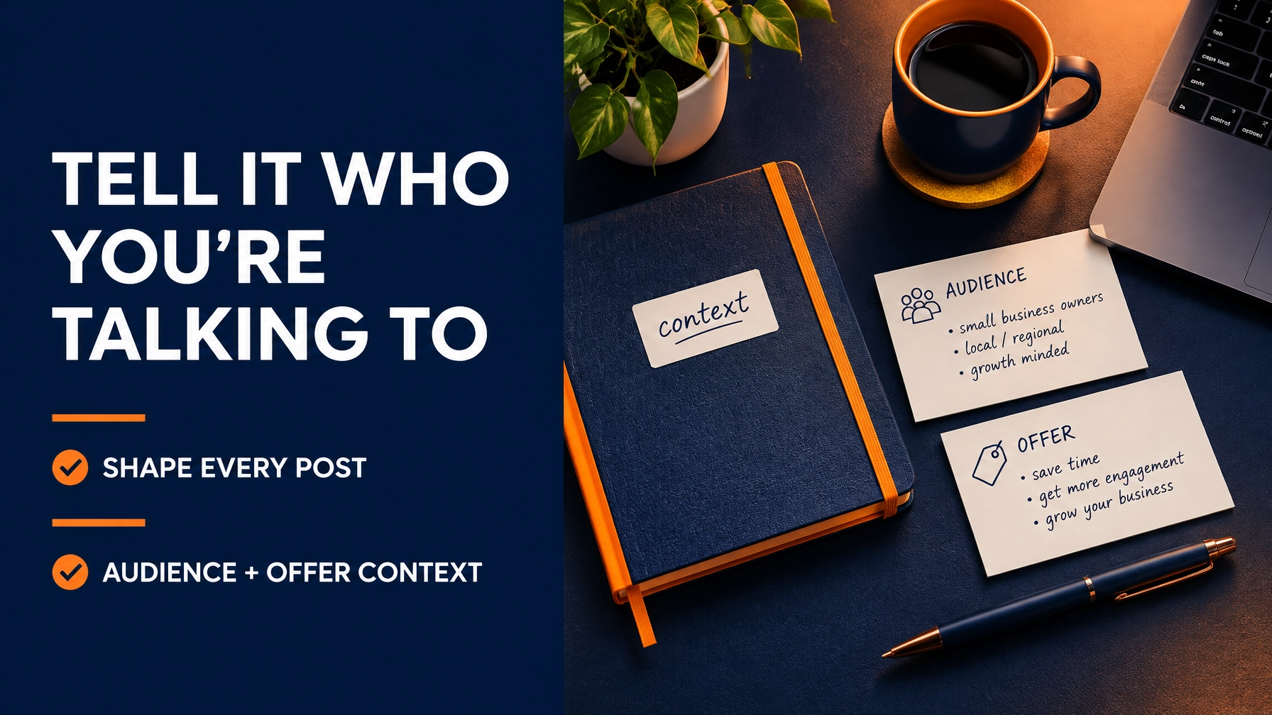 Tell It Who You’re Talking To: How Audience and Offer Details Shape Every Buzz Social Biz Post